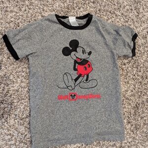 Disney Mickey Mouse Gray and Red Kids Tee